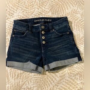 American Eagle Outfitters Women's Dark Wash Jean Shorts